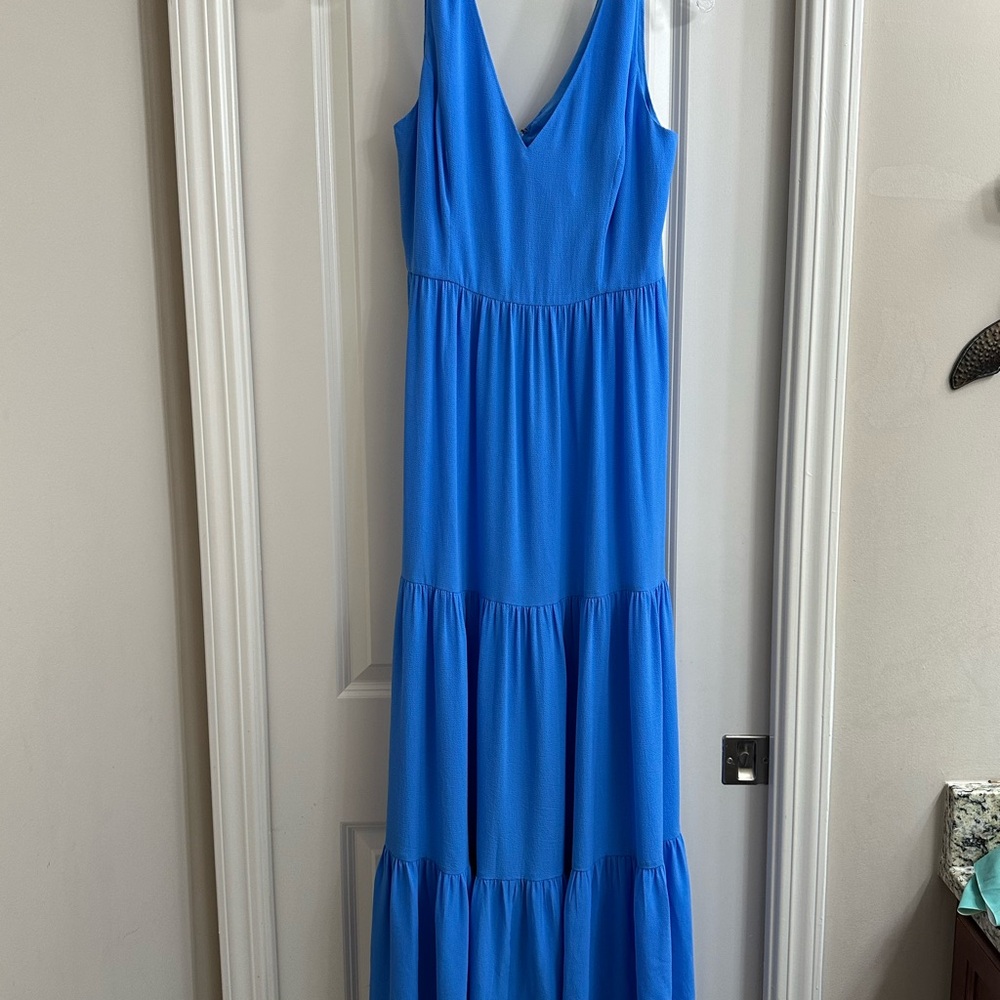 Lilly Pulitzer Blue Sleeveless Maxi Dress